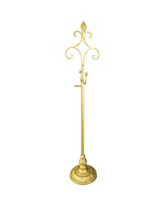 28 In. Telescoping Metal Gold Wreath Hanger