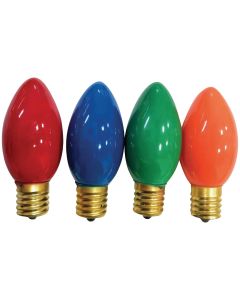 C9 Multi-Color Ceramic 120V Replacement Light Bulb (4-Pack)