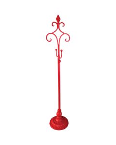 28 In. Telescoping Metal Red Wreath Hanger