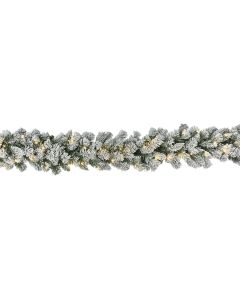 Frosted Montana Ridge 9 Ft. Prelit LED Garland