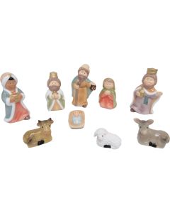 Ceramic Children's 1st Nativity Set (9-Piece)