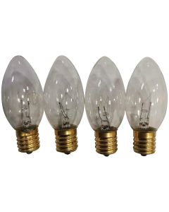 C9 Clear 120V Replacement Light Bulb (4-Pack)