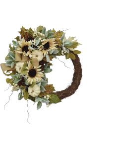 Lynette 24 In. Artificial Harvest Wreath