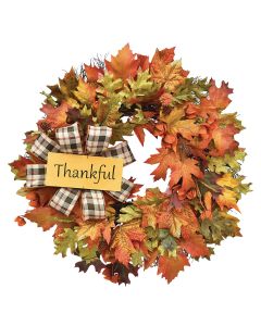 Branden 24 In. Artificial Autumn Wreath