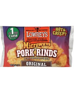 Lowrey's Bacon Curls 1.75 Oz. Original Microwave Pork Rinds