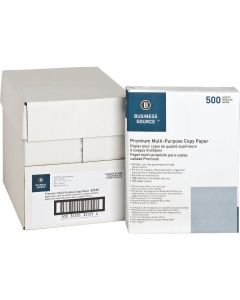 Business Source 8-1/2 In. x 11 In. 20 Lb. White Copier Paper, 2500 Sheets