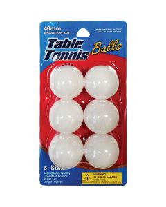 Jacent White Table Tennis Ball (6-Pack)