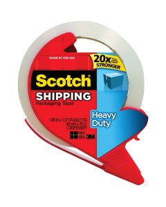 3M Scotch 1.88 In. x 38.2 Yd. Clear Packaging Tape with Refillable Dispenser