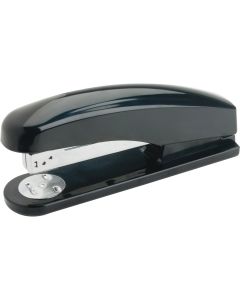 Business Source 1/4 In. Staple 12-Sheet Capacity Black Desk Stapler