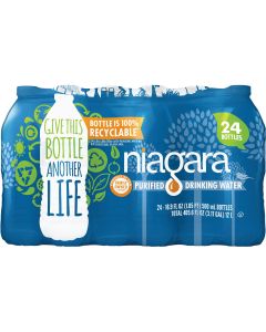 Niagara 0.5 Liter Bottled Purified Water (24-Pack)