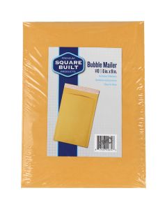 Square Built 6 In. x 9 In. #0 Bubble Mailer (5-Pack)