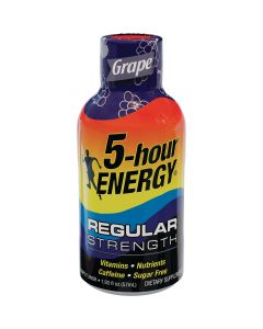 5-hour ENERGY Shot, Regular Strength, Grape, 1.93 oz