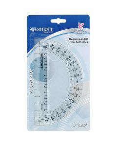 Westcott 6 In. Plastic Protractor