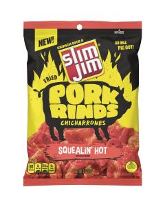 Slim Jim 2 Oz. Squealin' Hot Pork Rinds