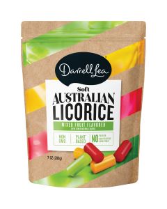 Darrell Lea Strawberry, Green Apple, & Mango Flavor 7 Oz. Soft Australian Liquorice