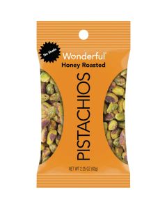 Wonderful 2.25 Oz. Honey Roasted Shelled Pistachios