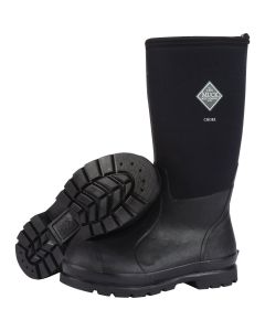 Muck Chore Classic Hi Black Plain Toe Rubber Work Boot