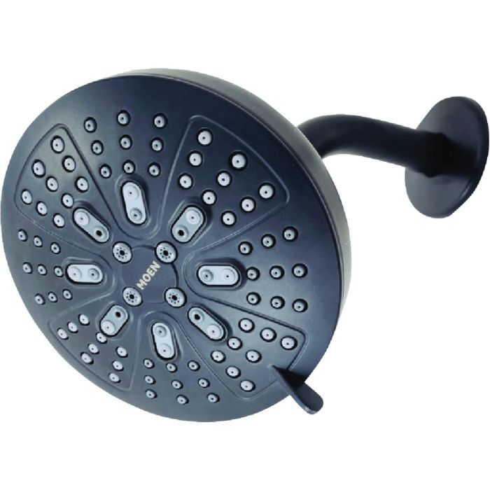 Moen Hydro Energetix 8-Spray 1.75 GPM Fixed Showerhead, Matte Black