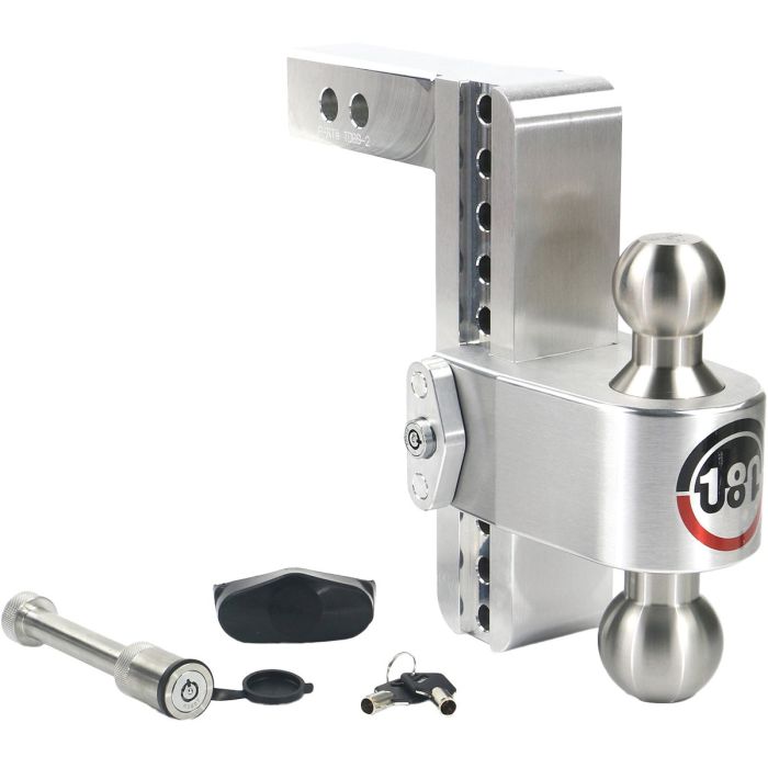 Weigh Safe 8 In. Adjustable 180 Degree Hitch Ball Mount