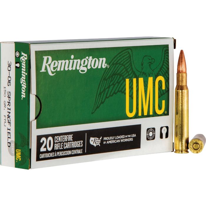 Remington 30-06 Springfield 150 Grain FMJ Centerfire Ammunition Cartridges