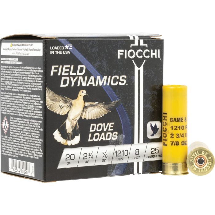 Fiocchi 20 ga 2-3/4 In. #8 Shotgun Ammunition