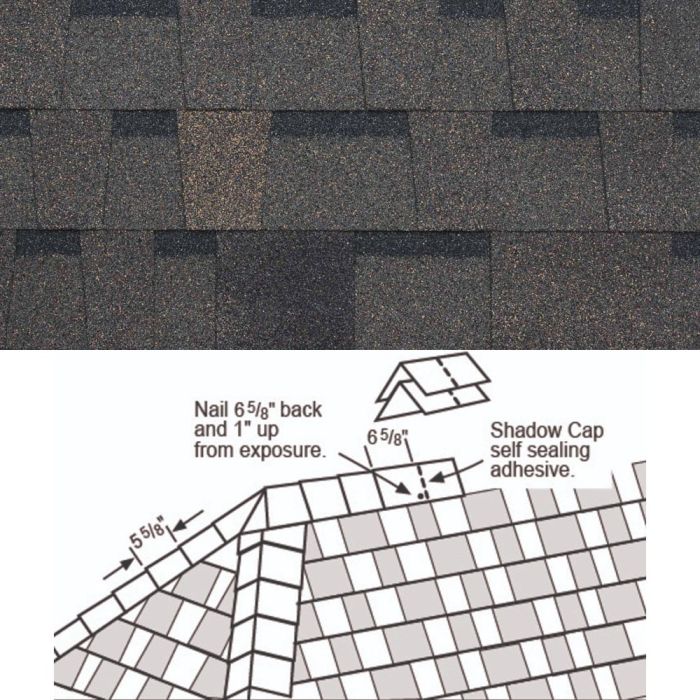 Image for PABCO PREMIER 30 10" SHADOW CAP LAMINATED FIBERGLASS SHINGLE - OAKWOOD