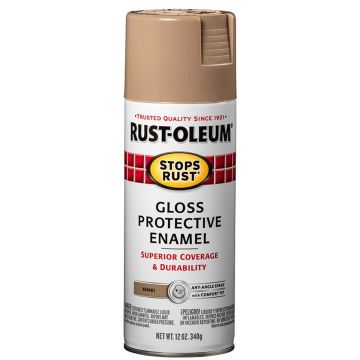 Rust-Oleum Stops Rust Multicolor Textured Radiant Brass Spray Paint, 12 oz