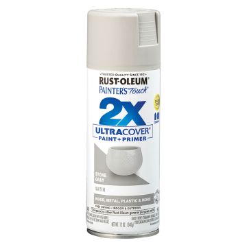 2x Satin Stn Gry Painters Touch