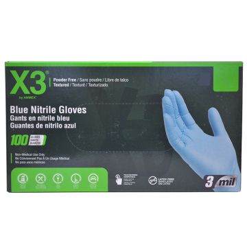 Blue Xl Nitrile Gloves 100 Pk