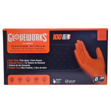 100pk Gw Hd Nitrile Orange Med