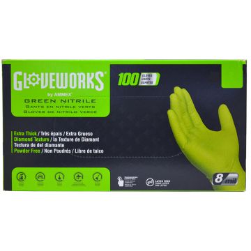 100pk Gw Hd Nitril Med Green
