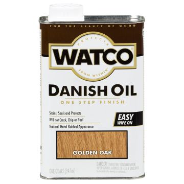 1 Qt Rust-Oleum 65141 Golden Oak Watco Danish Oil Finish
