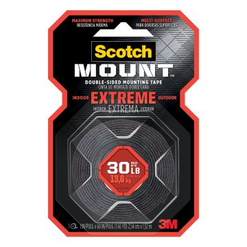 Scotch Mount 1 In. x 60 In. Extreme Double-Sided Mounting Tape