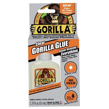 1.75 Oz Clear Gorilla Glue Indoor/Outdoor No Foam Glue