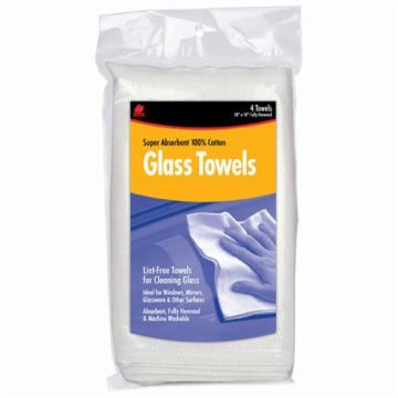 4pk Buffalo Glass Towels