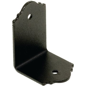 Simpson Strong-Tie Outdoor Accents Mission Collection ZMAX 2X 90 Deg. 14 ga Black Reinforcing Angle