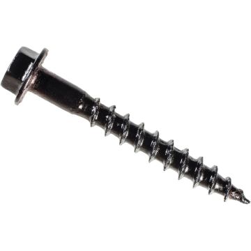 Simpson Strong-Tie Outdoor Accents #10 x 1-1/2 In. Hex-Head Black Connector Screw (50-Count)