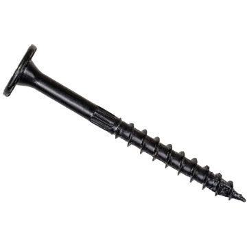 Outdoor Accents Structural Wood Screw  .220 in. x 3-1/2 in. DB Coating, Black (12-Qty)