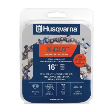 Husqvarna X-CUT 16" Chainsaw Chains SP33G, .325" pitch, .050 gauge
