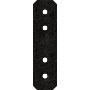 Simpson Strong-Tie Outdoor Accents Avant Collection 4x 3 In. x 11-1/4 In. ZMAX Black Powder-Coated Strap