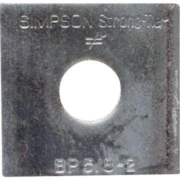 Simpson Strong-Tie 5/8 in. x 2 in. x 3/16 in. Steel Uncoated Bearing Plate