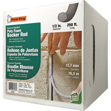 Frost King 1/2 In. x 250 Ft. Poly Foam Backer Rod