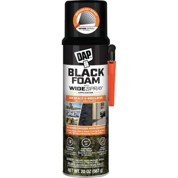 DAP 20 Oz. Black Insulating Foam with Widespray Applicator