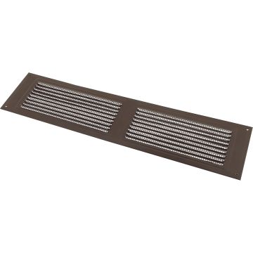 NorWesco 16 In. x 4 In. Brown Galvanized Soffit Ventilator