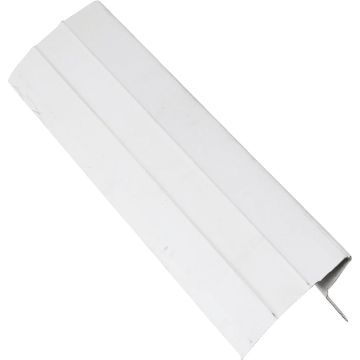 NorWesco D Galvanized Steel Roof & Drip Edge Flashing, White
