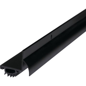 M-D Building Products 1.75 In. W. x 1.625 In. H. x 36 In. L. Aluminum Black Door Bottom
