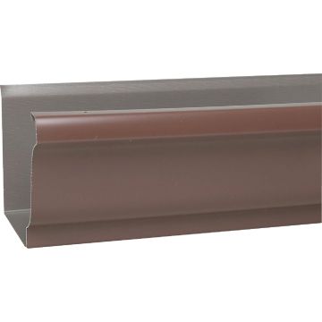 Amerimax 4 In. x 10 Ft. K-Style Brown Galvanized Steel Gutter