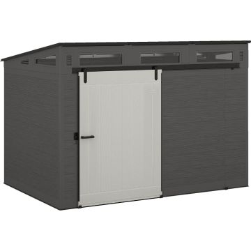 Suncast Modernist 10 Ft. x 7 Ft. 483 Cu. Ft. Barn Door Storage Shed