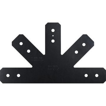Simpson Strong-Tie Black Powder-Coated Gable T-Plate