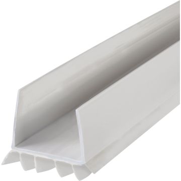 M-D Building Products CINCH 2 In. W. x 1.75 In. H. x 36 In. L. Vinyl White Door Bottom